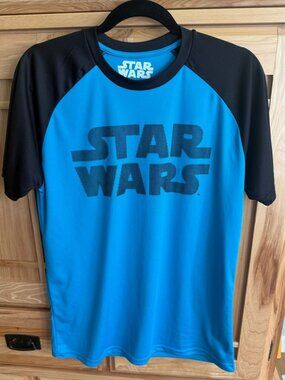 Star Wars Blue Black Athletic Graphic T-Shirt Men’s Medium